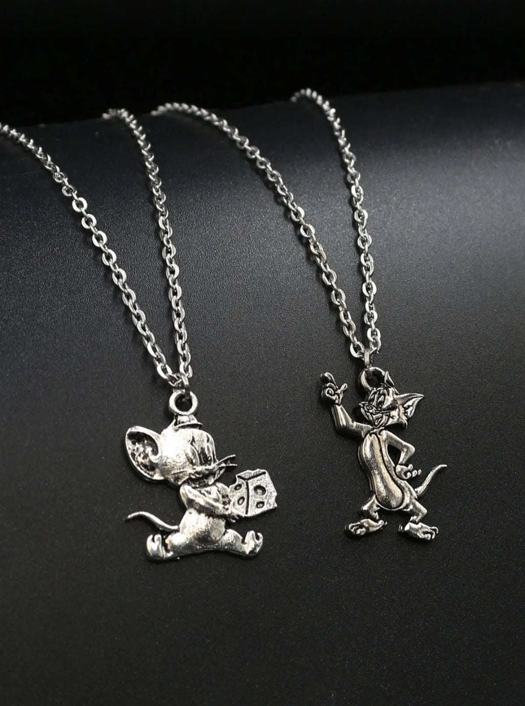 Tom & Jerry Çift ve Best Friend Kolyeleri – 2 Adet Set
