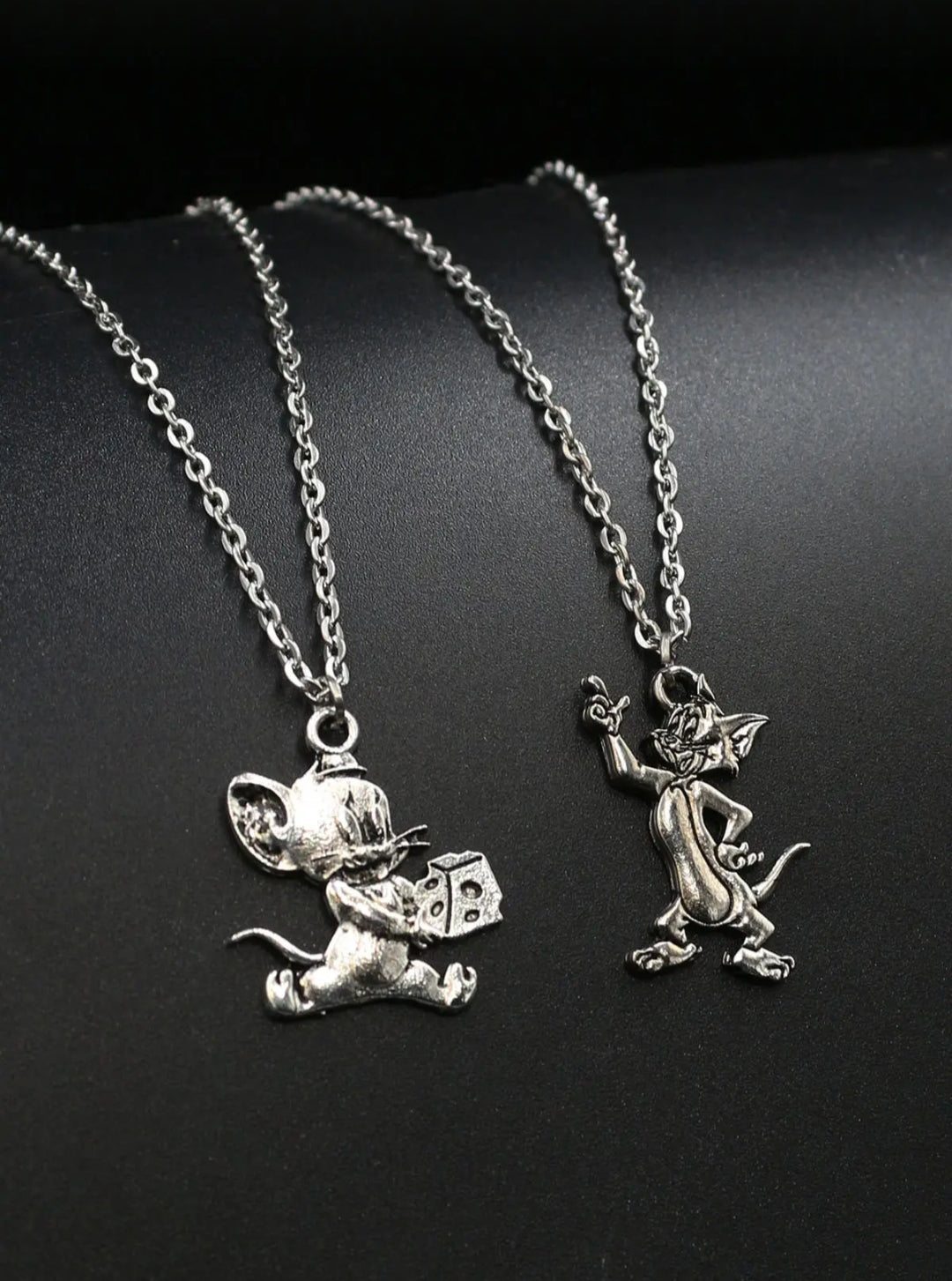 Tom & Jerry Çift ve Best Friend Kolyeleri – 2 Adet Set