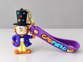 Garfield Silikon Anahtarlık – Şapkalı Figür + Kordon Seti